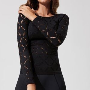 CARBON 38 seamles eyelet long sleeve S